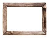 Fototapeta  - old wood picture frame isolate for design