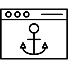 Poster - Anchor Text Icon