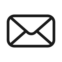 E-mail Or Mail Line Icon. Email Envelope, Letter Vector Illustration