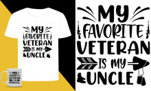American Veteran Typographic SVG T Shirt 