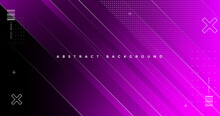 Abstract Bright Purple Background With Gradient Sloping Lines