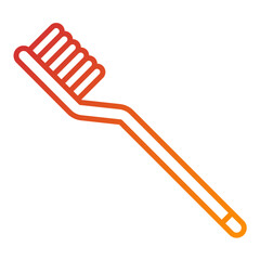 Wall Mural - Tooth Brush Icon Style