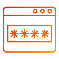 Sticker - Password Icon Style