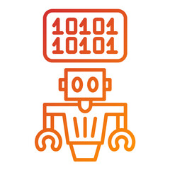 binary code icon style