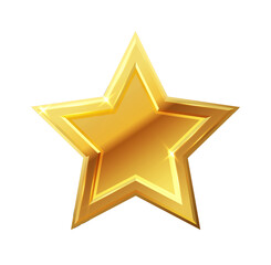 Wall Mural - Five stars icon. Stars rating review icon.Vector stars set of realistic metallic golden stars isolated on white background. Symbol wye of leadership. Vector illustration