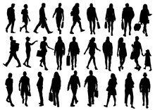 Silhouettes Of Walking People Vol. 2
