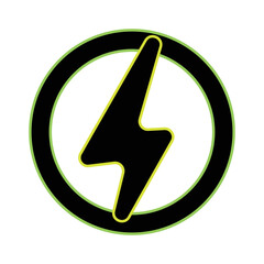 Sticker - electric icon