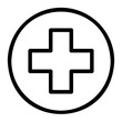 hospital line icon