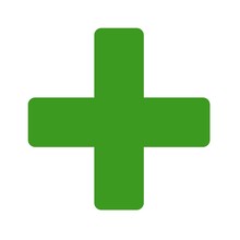 First Aid, Green Plus Icon 