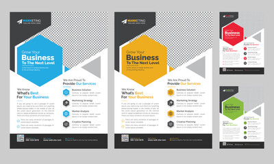 Wall Mural - Modern Corporate Business Flyer Leaflet Template Design, Abstract Flyer Brochure Cover Vector Design, Annual Report, Business Proposal, Promotion, Advertise, Publication Layout