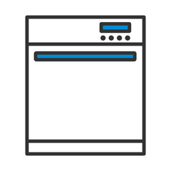 Wall Mural - Kitchen Dishwasher Machine Icon