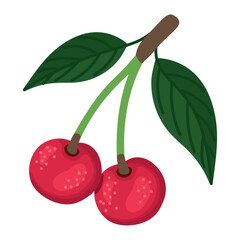 Sticker - cherry fruit design