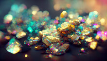 Sparkly Gem Stones, Shimmery Glitter, Shiny Diamonds