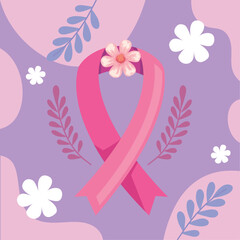 Sticker - breast cancer pink ribbon