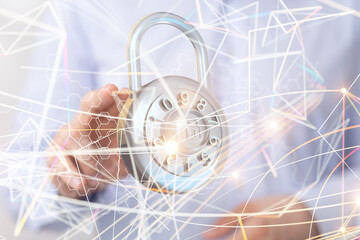 security data code digital in hand