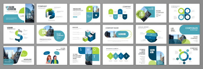 presentation flyer set