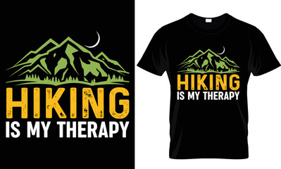 Canvas Print - Mountain-Hiking t-shirt design	t-shirt design