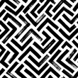 Abstract maze geometric seamless pattern with triangular lines. Hand-drawn irregular maze texture. Bold zig zag lines, monochrome geometric background. Striped seamless intricate pattern. 