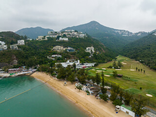 Canvas Print - Top view of Hong Kong repulse bay