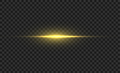Wall Mural - golden glowing light. gold glow flash with sparcle. vector sunrise effect. realistic shiny beam set