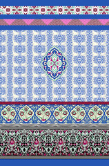 Seamless beautiful ethnic Paisley pattern Indian silky allover design
