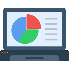 Poster - Online Pie Chart Icon