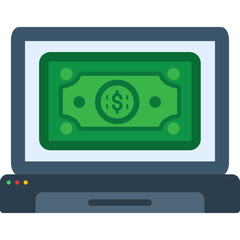 Sticker - Online Cash Payment Icon