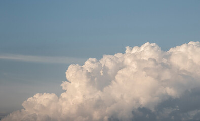 Wall Mural - Clouds at sunset, amazing sky, nature background