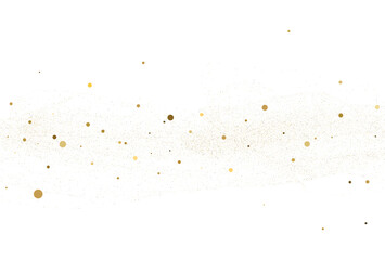Wall Mural - Light gold glitter round confetti background.