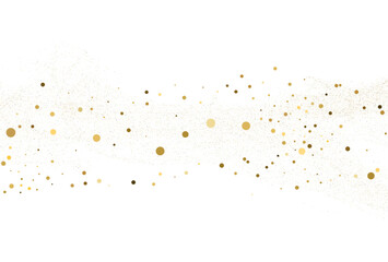 Wall Mural - Light gold glitter round confetti background.