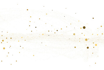 Wall Mural - Gold dust, light gold glitter round confetti background.