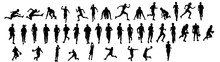 Sports People Silhouettes Sport Silhouette	