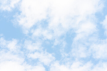 Wall Mural - Beautiful cirrus clouds on blue sky on a sunny day background texture