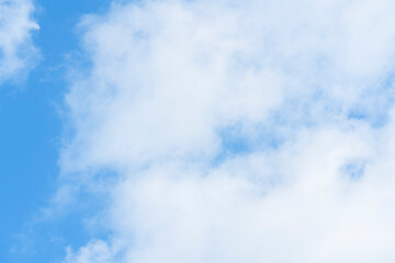 Wall Mural - Beautiful cirrus clouds on blue sky on a sunny day background texture