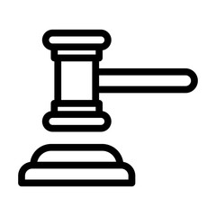 Wall Mural - Court Gavel Icon Design