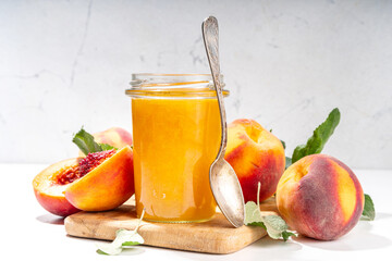 Wall Mural - Homemade peach jam