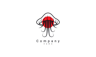 Wall Mural - Jellyfish Logo, perfect for your business and design needs