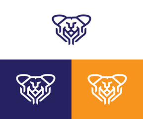 Poster -  lion logo design