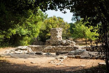 Wall Mural - Ruins in Butrint national park, part of UNESCO heritage. Saranda, Albania