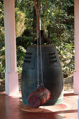 Wall Mural - Buddhist bell in Aluvihare Rock Temple, Aluvihare, Sri Lanka