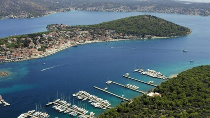 Wall Mural - Aerial view of Rogoznica in Croatia