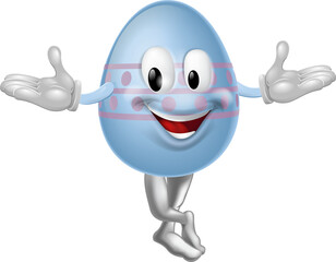 Sticker - Cartoon Easter Egg Man