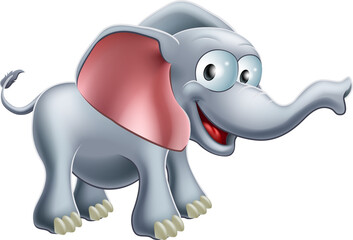 Sticker - Cute Cartoon Elephant