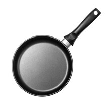 Black Frying Pan Isolated