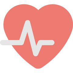 Sticker - Heartbeat Vector Icon