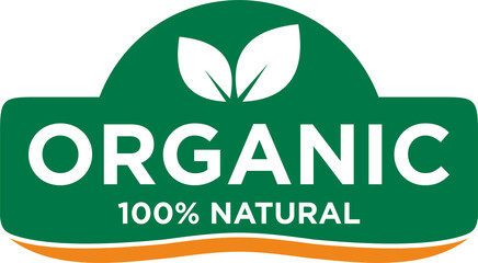 100 percent organic label sticker badge stamp png