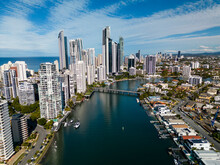 Aerial View Of Gold Coast In Australia