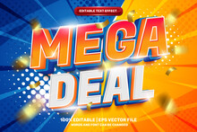 Super Mega Sale Promo 3d Editable Text Effect
