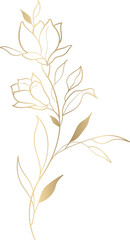 Wall Mural - gold flower vector