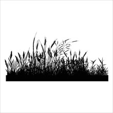 Cute Grass Silhouette Illustration